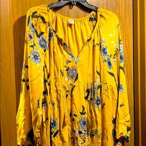 Long sleeve floral dress